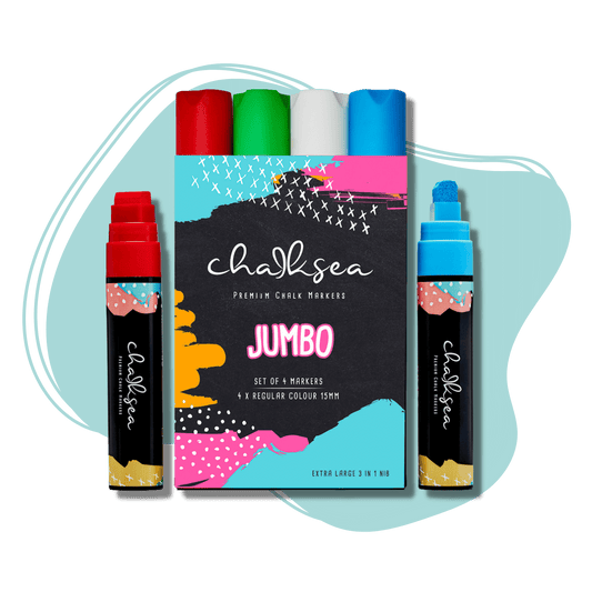 Chalksea 4 Jumbo chalk markers pack