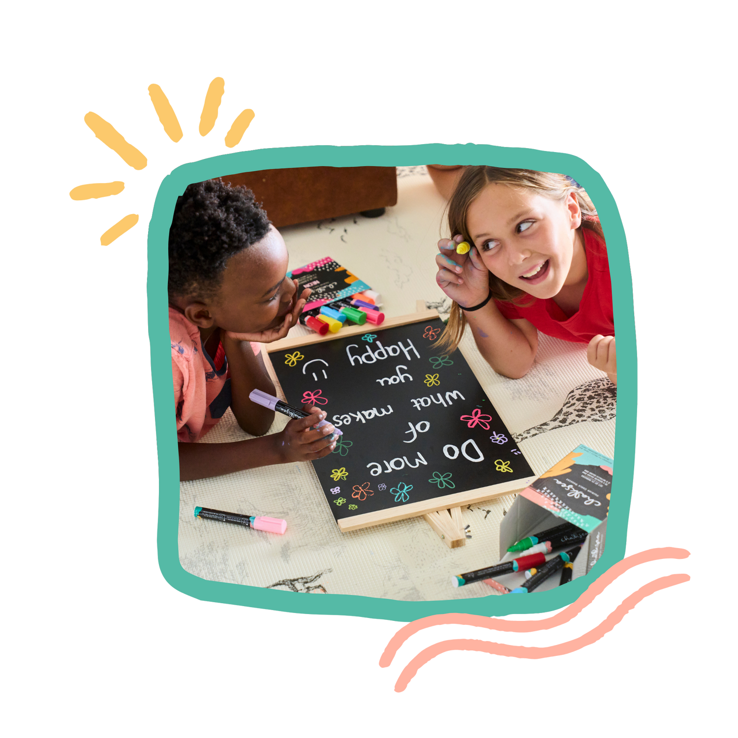 children using chalksea chalk pens