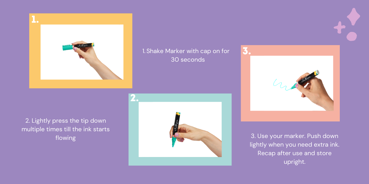 how to use chalk makrers